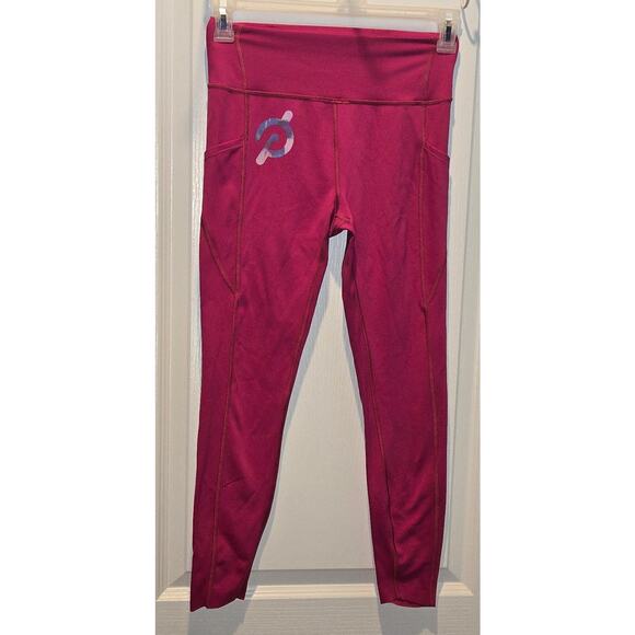 PELOTON Move Mission Tulip Hem Legging sz M hot pink - Picture 1 of 6